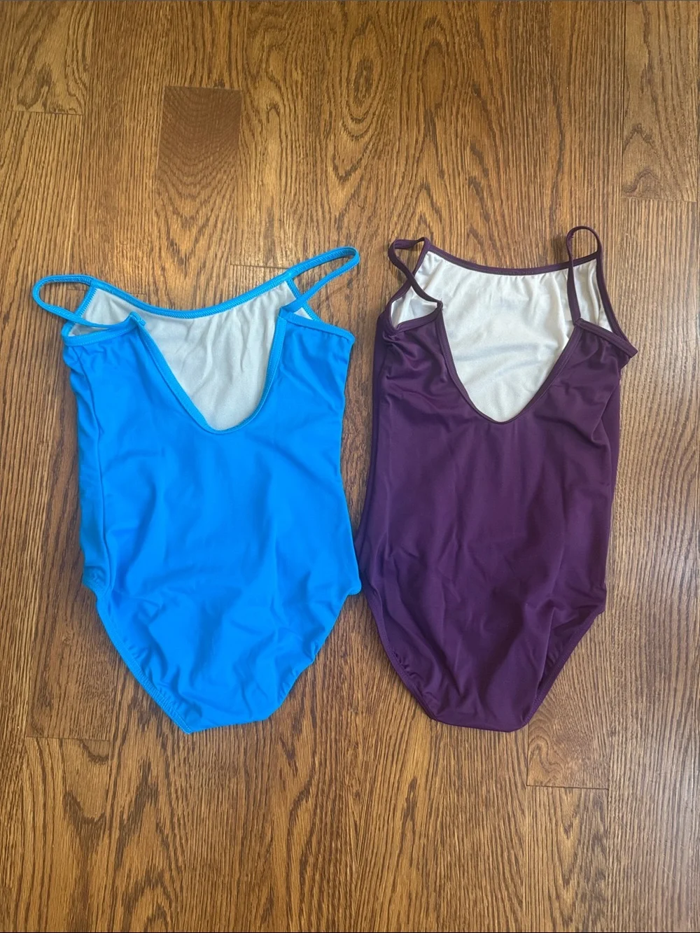 balera Blue and Purple Dance Leotards - Bundle of 2